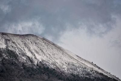 Low angle view of mountain against sky