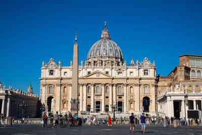 View to saint peter basilica, rome, italy