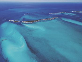 High angle view of sea shore