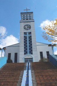 Low angle view of building against sky