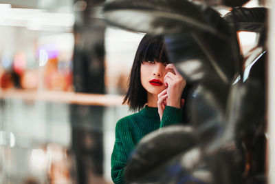 Portrait of young woman