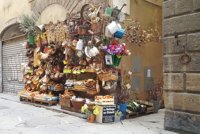 Various flowers for sale in market
