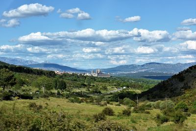 Scenic view of landscape against sky