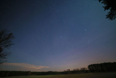 Scenic view of star field at night