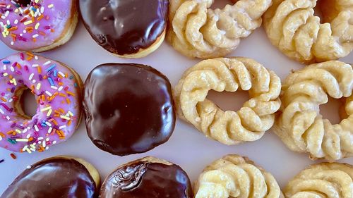 Full frame shot of cookies