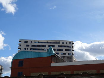 Low angle view of building against sky