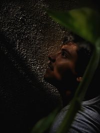 Portrait of young man looking away