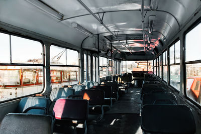 Interior of train