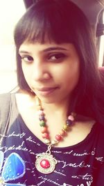 Portrait of young woman