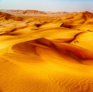 Scenic view of desert