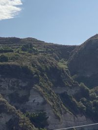Scenic view of mountains against clear sky