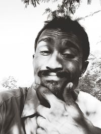 Portrait of young man