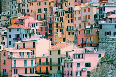 Full frame shot of residential buildings