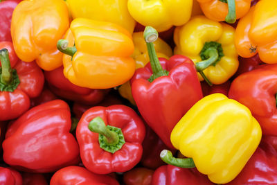 Full frame shot of bell peppers