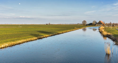 Scenic view of river against sky