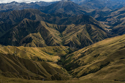 Scenic view of mountain range