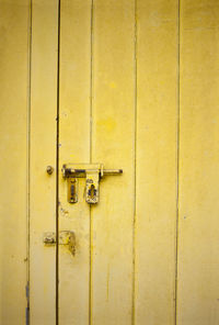 Close-up of closed door