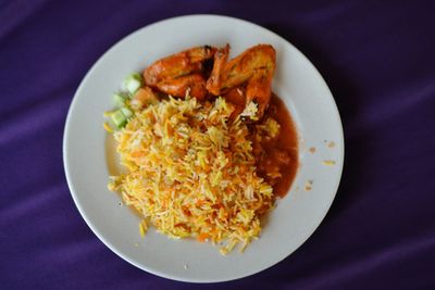 Close-up of food in plate