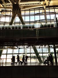 People walking in shopping mall