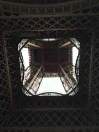 Low angle view of eiffel tower