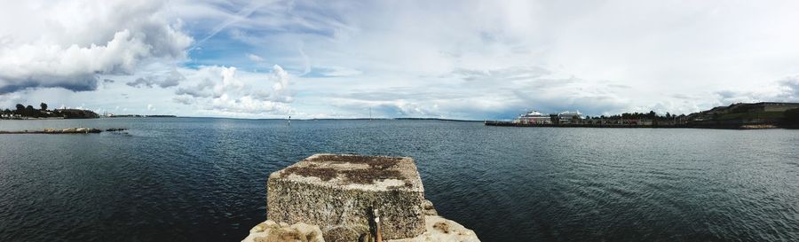 Panoramic view of sea against sky