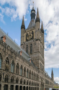 Low angle view of historical building against sky