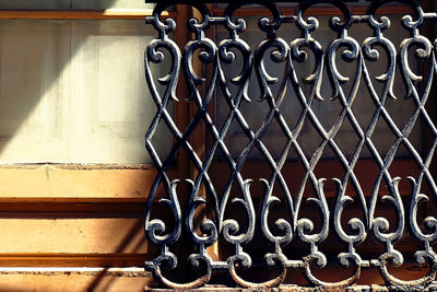 Close-up of metallic structure
