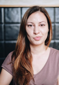 Portrait of smiling young woman