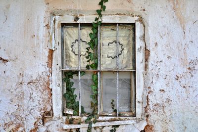 Closed old abandoned house