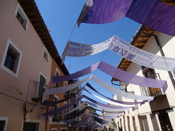 Low angle view of buildings against sky
