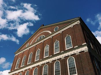 Low angle view of building against sky