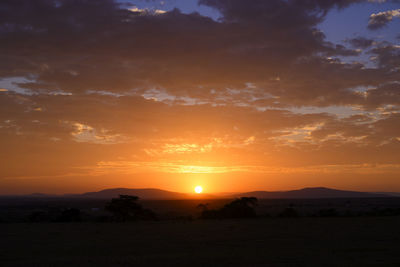 Scenic view of sunset