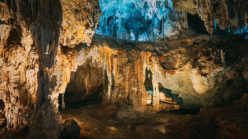 Rock formation in cave