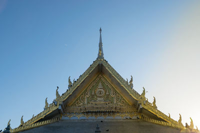 Roof buddhist temple in thailand.