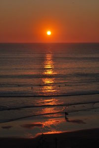 Sunset over sea