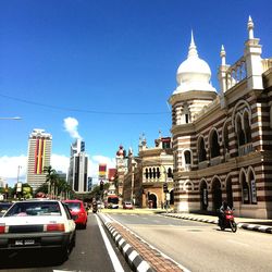 View of city street