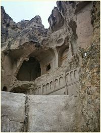 Low angle view of old ruins