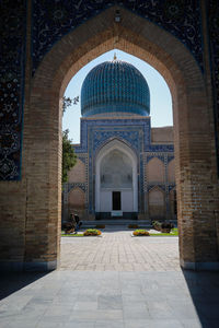 Archway of historic building