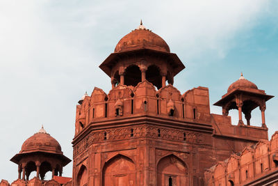 Low angle view of historical building against sky