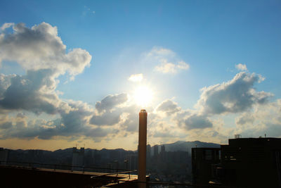 Panoramic view of sky during sunset