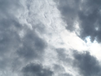 Low angle view of storm clouds in sky