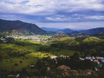 Scenic view of landscape against sky