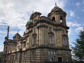 Low angle view of building against sky