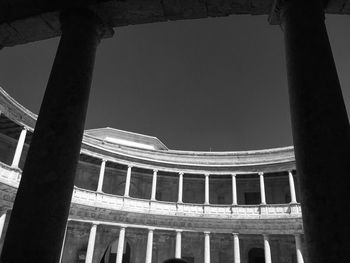 Low angle view of historical building