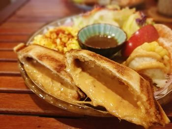 Close-up of food in plate