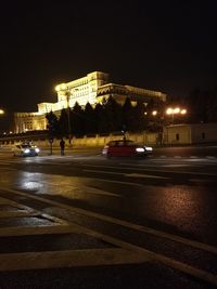 City street at night