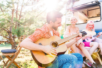 Man playing guitar