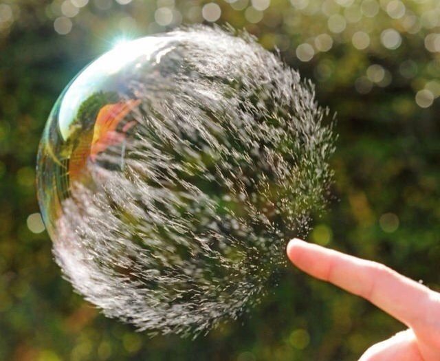 Bursting bubble