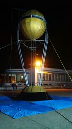 View of illuminated lights at night