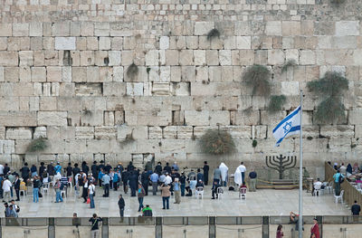 The wailing wall in jerusalem